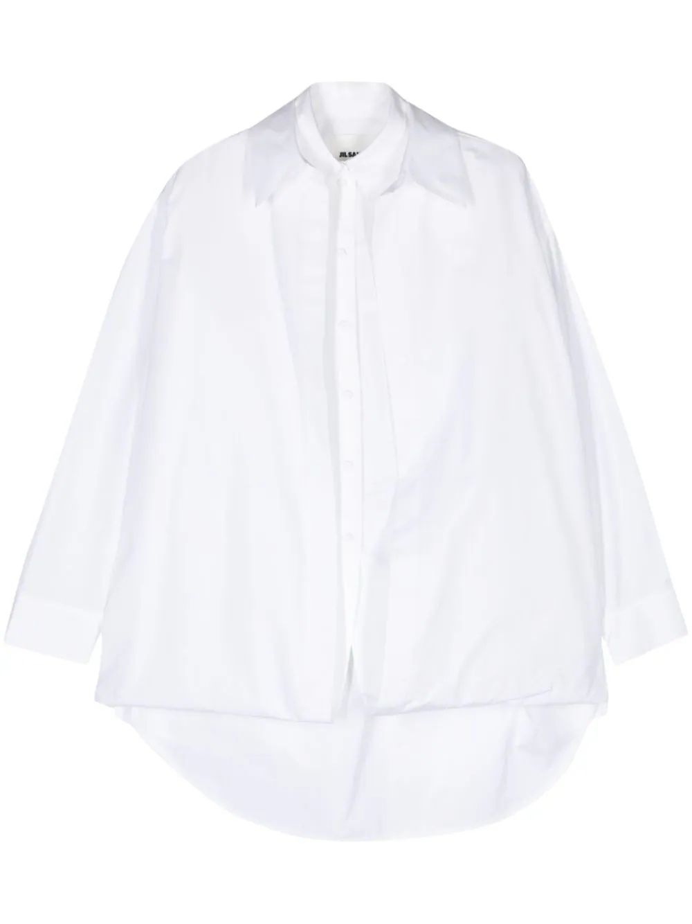 Jil Sander Layered Cotton Shirt - Farfetch | Farfetch Global