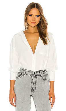 ANINE BING Mika Shirt in White from Revolve.com | Revolve Clothing (Global)