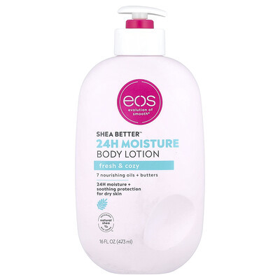EOS, Shea Better™, 24H Moisture Body Lotion, Fresh & Cozy, 16 fl oz (473 ml) | iHerb