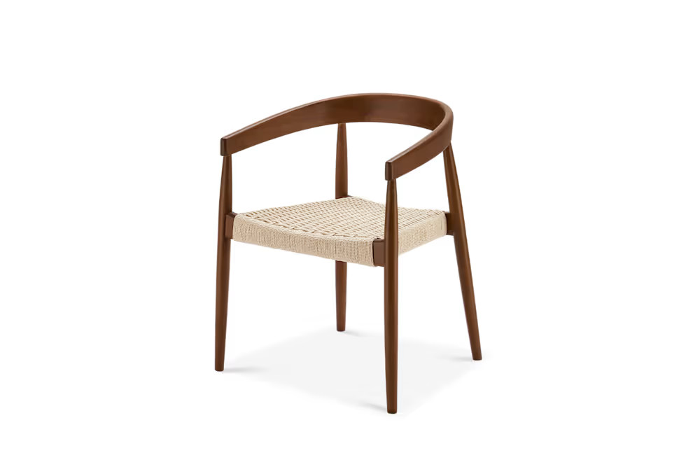 Austen Dining Arm Chair, Walnut Stain | Castlery | Castlery US