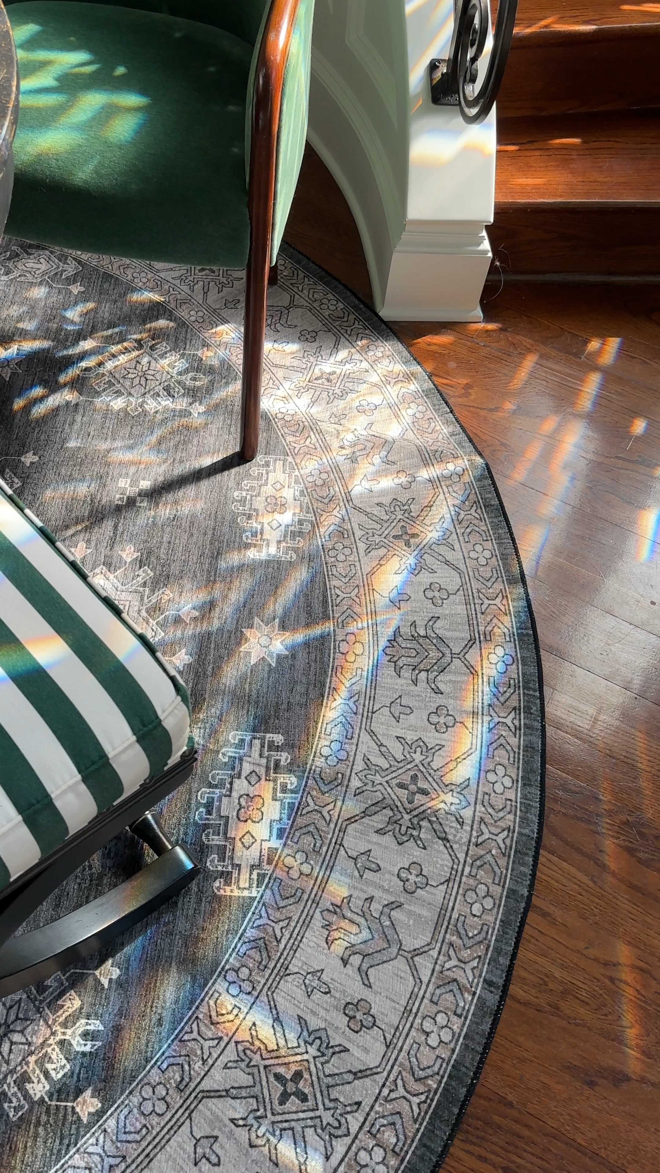 Obsessed with this new 8’ round washable foyer rug!

#LTKHome #LTKSaleAlert