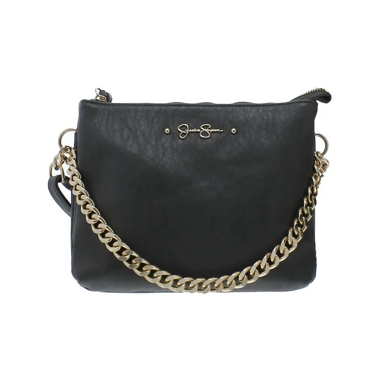 Jessica Simpson Womens Lita Faux Leather Shoulder Crossbody Handbag | Walmart (US)