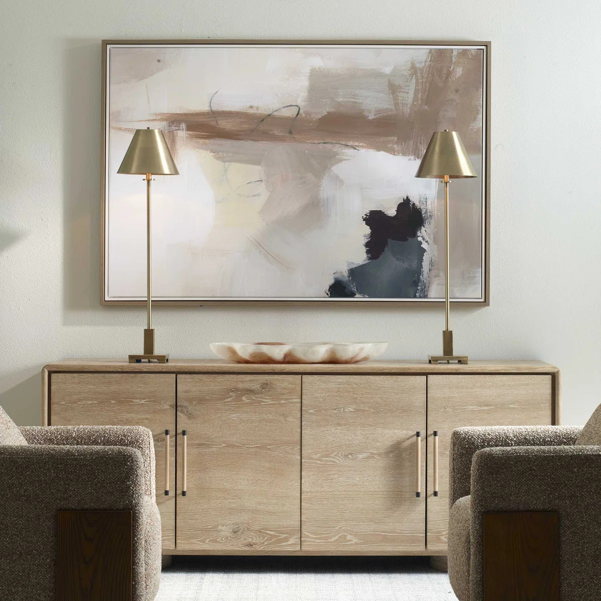 Uttermost Bluster Framed Abstract Canvas | Wayfair North America