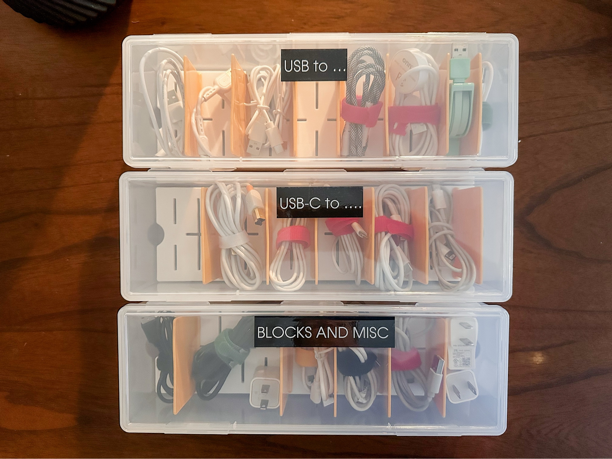 Cords…all the devices have cords! These small divided containers are a great way to organize all the different cords laying around your house  

#LTKFamily #LTKHome