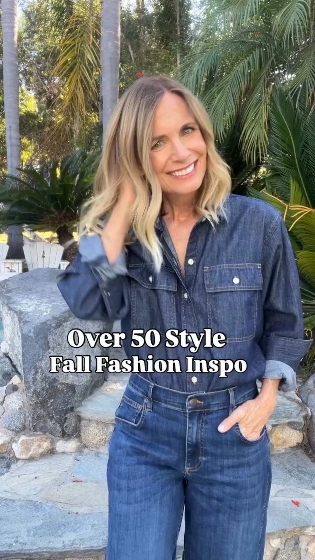 Fall outfit inspo for my over 50 girlfriends 🍂 

Need a LINK? Comment “FALL”

Denim shirt (budget friendly + 100% cotton), barrel jeans with stretch (so comfy!), and leather Mary Janes that are a must-have fall shoe.

Do you love a denim-on-denim look for fall? 💬