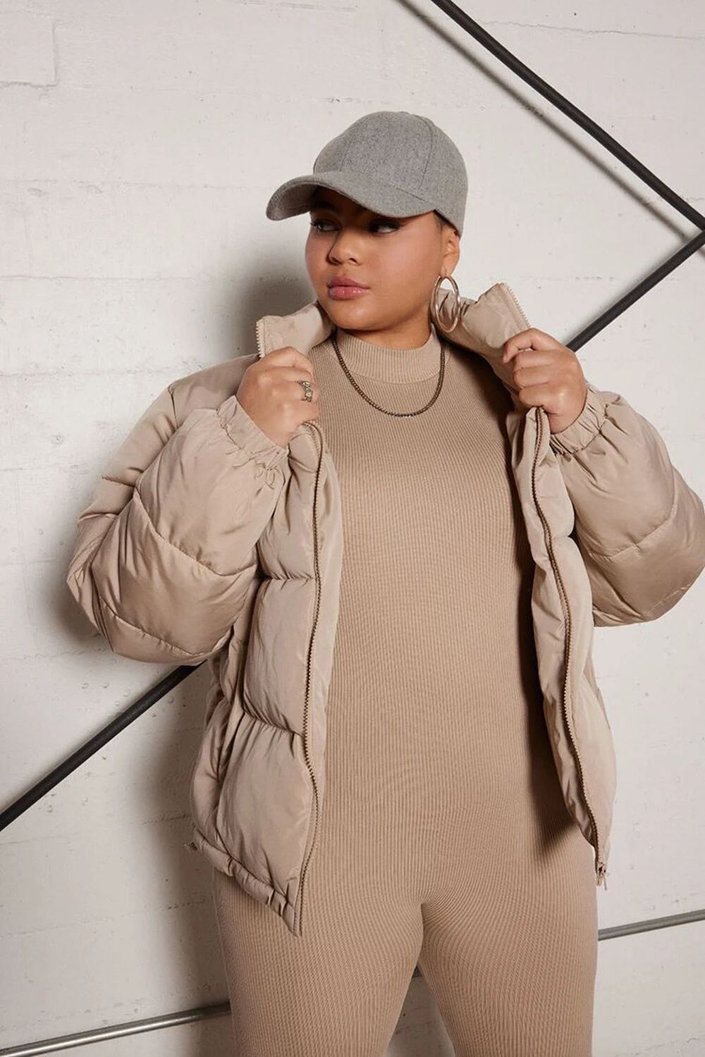 Plus Size Quilted Puffer Jacket | Forever 21 (US)