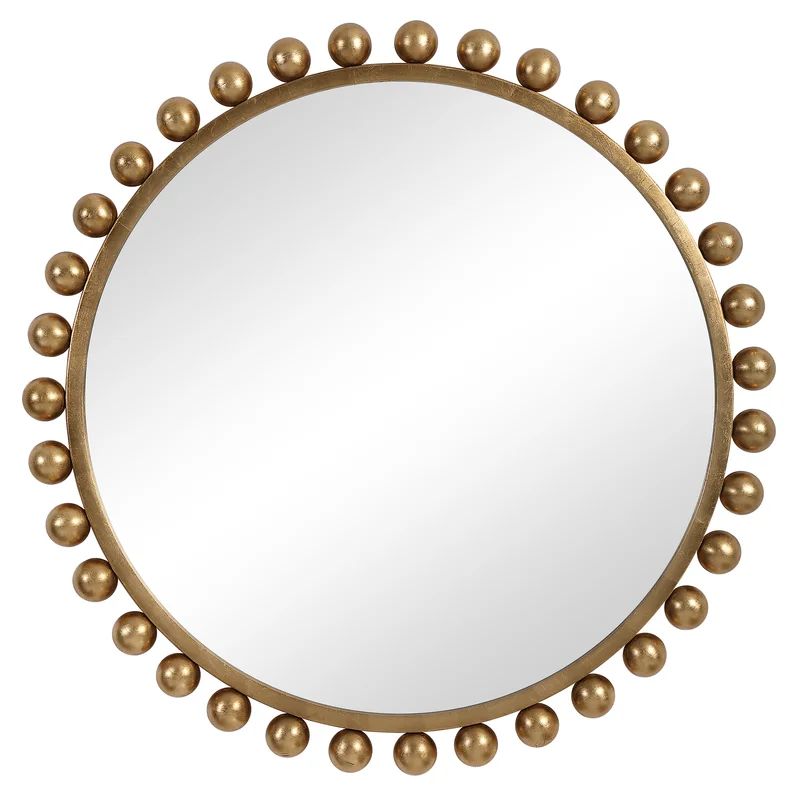 Suzie Round Metal Wall Mirror | Wayfair North America