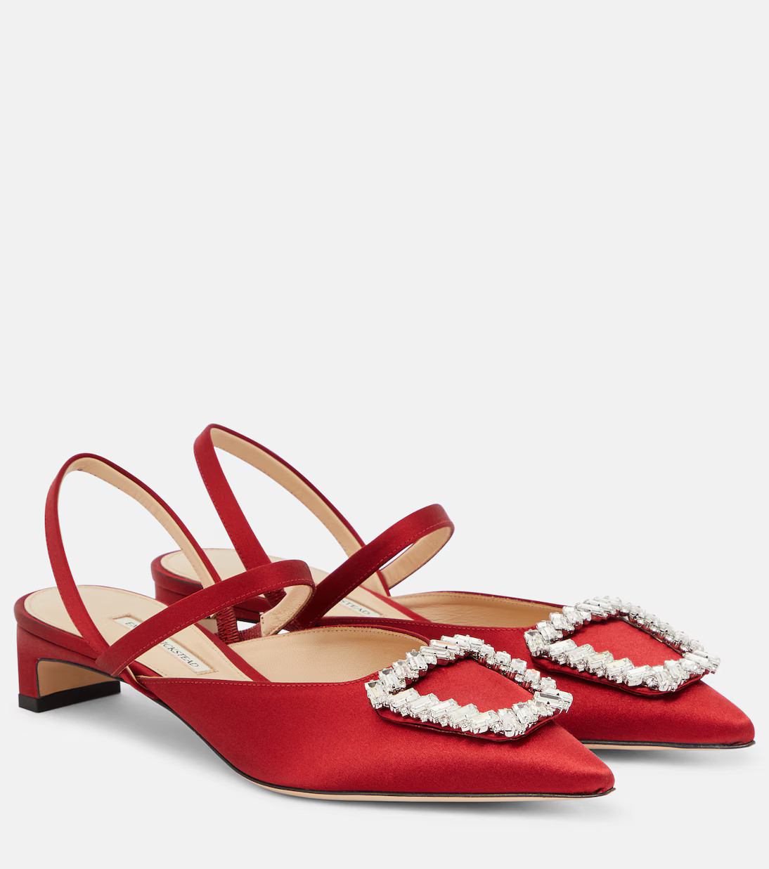 Katrina embellished satin pumps | Mytheresa (US/CA)