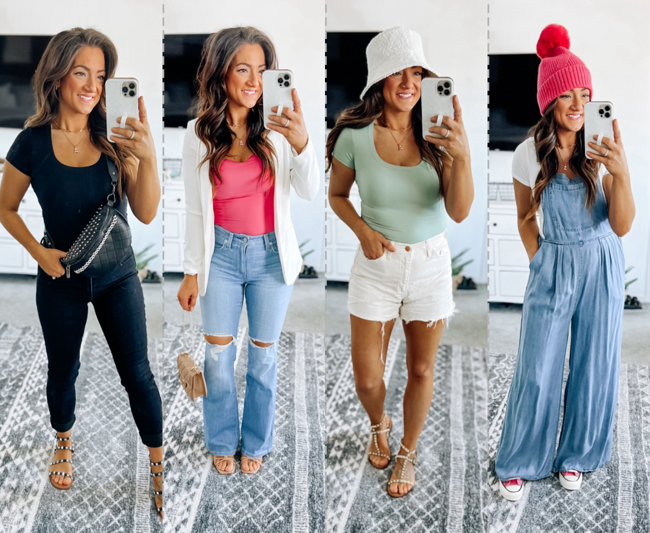 4 looks featuring the new Pumiey double lined super soft tshirts! Sharing the scoop neck and sweetheart neckline options. True to size. 

#LTKstyletip #LTKSeasonal #LTKfindsunder50