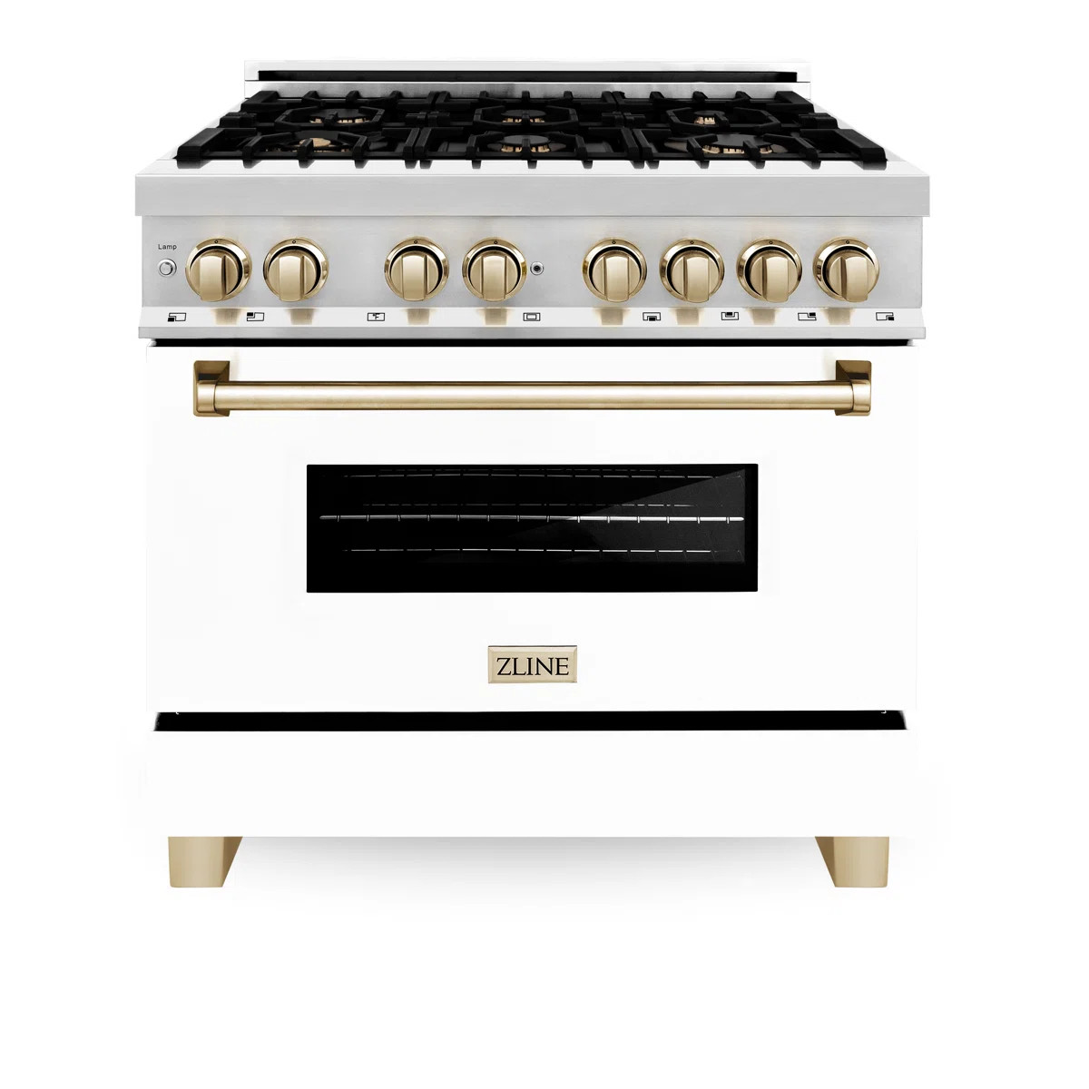 ZLINE Autograph Edition 36 In. 4.6 Cu. Ft. Legacy Dual Fuel Range with 6 Burner Gas Cooktop and E... | Wayfair North America