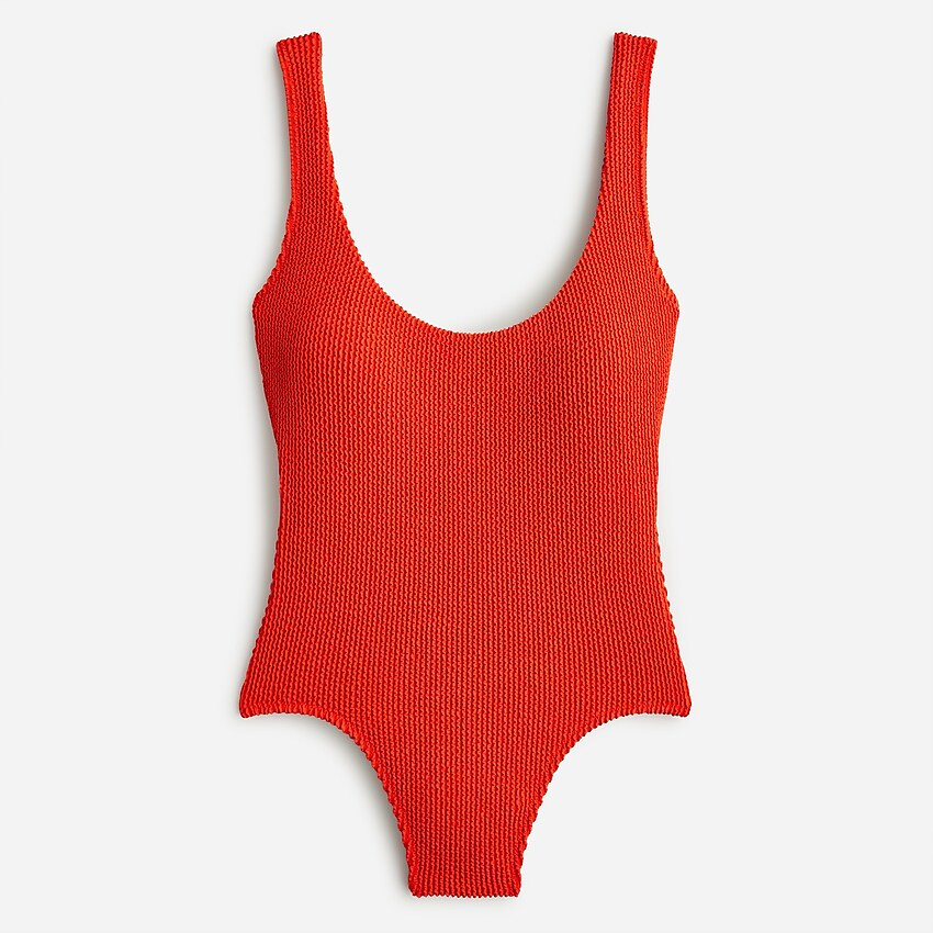 Scrunchie classic scoopneck one-piece | J. Crew US