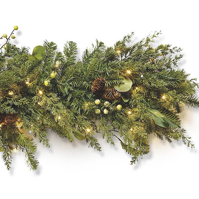 Majestic Holiday Corded Outdoor 9 ft. Garland | Frontgate | Frontgate