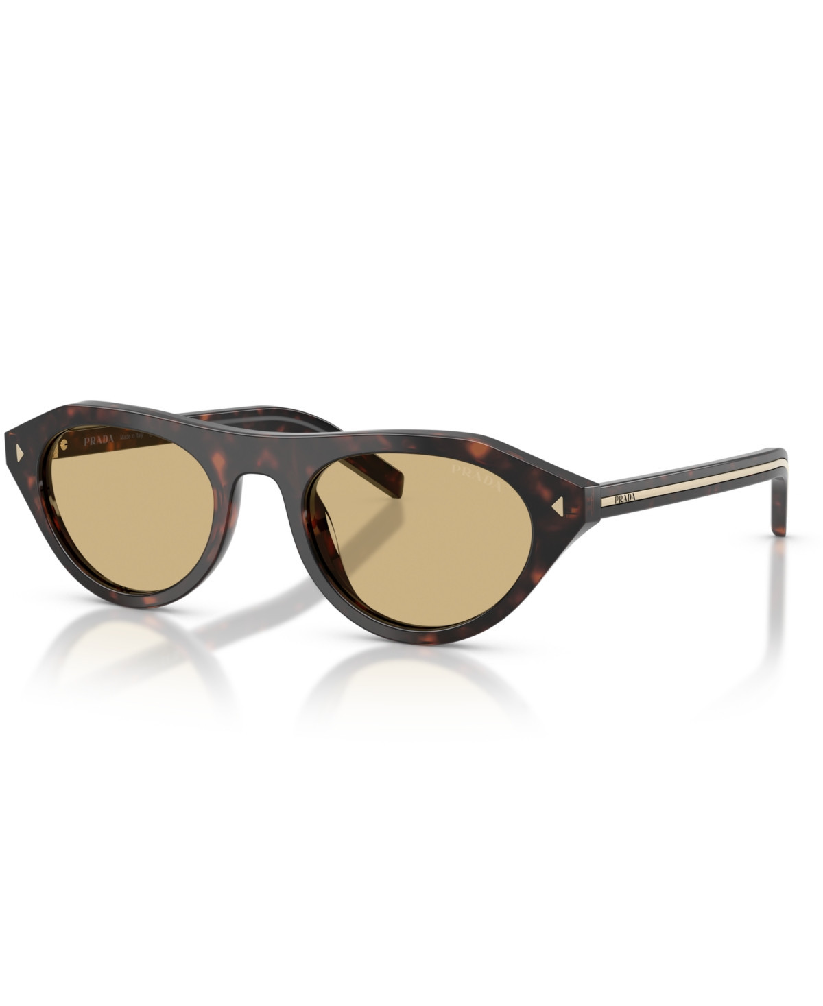 Prada Women's Geometric Sunglasses, PRB15S - Root Tortoise | Macy's