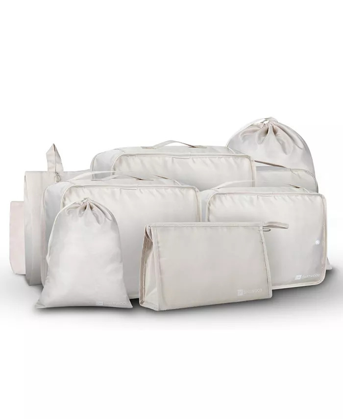 Compression Packing Cubes - Suitcase Organizer Bags Set for Travelling - 1 Set/9 pieces (Beige) | Macy's