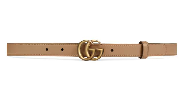 Gucci Thin belt with Double G buckle | Gucci (US)