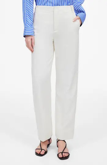Madewell Slouchy Straight Pants in Winter White at Nordstrom Rack, Size 12 | Nordstrom Rack