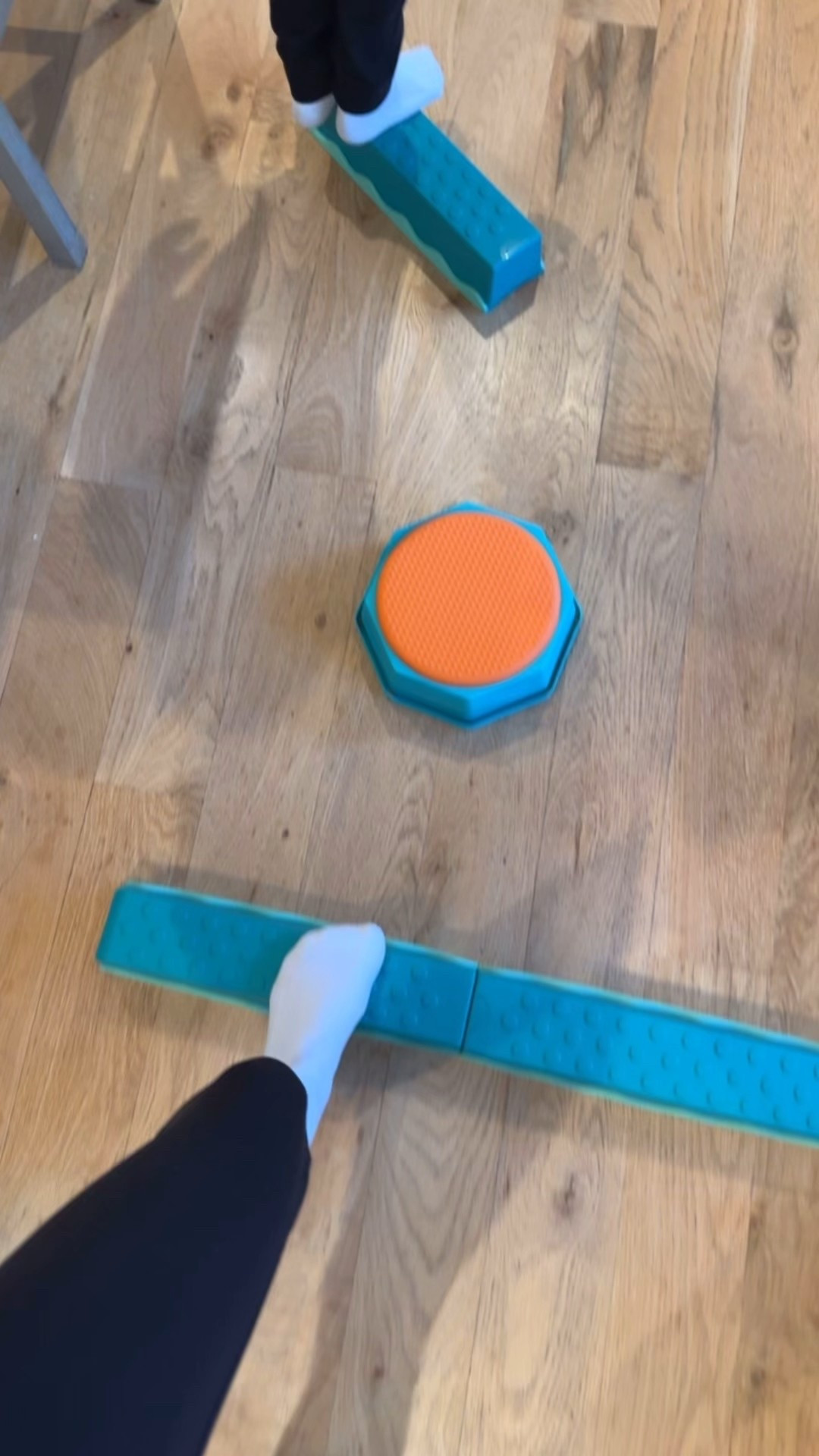 My kids love these stepping stones and balance beam build set!! And it’s only $30! They used it when they were little for a balance beam and now that they are a little older they love playing floor is lava 