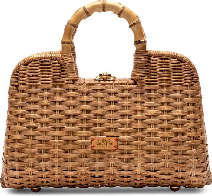 Buzzy Woven Wicker Top Handle Bag | Nordstrom