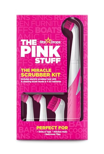 The Pink Stuff - Stardrops - The Miracle Scrubber Kit - 4 Cleaning Brush Heads | Amazon (US)