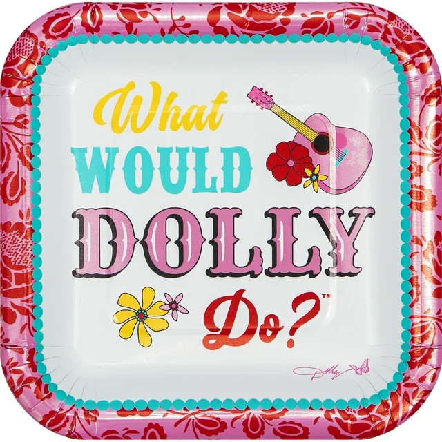 Dolly Parton What Would Dolly Do Dessert and Appetizer Paper Plates, 10 Count | Walmart (US)