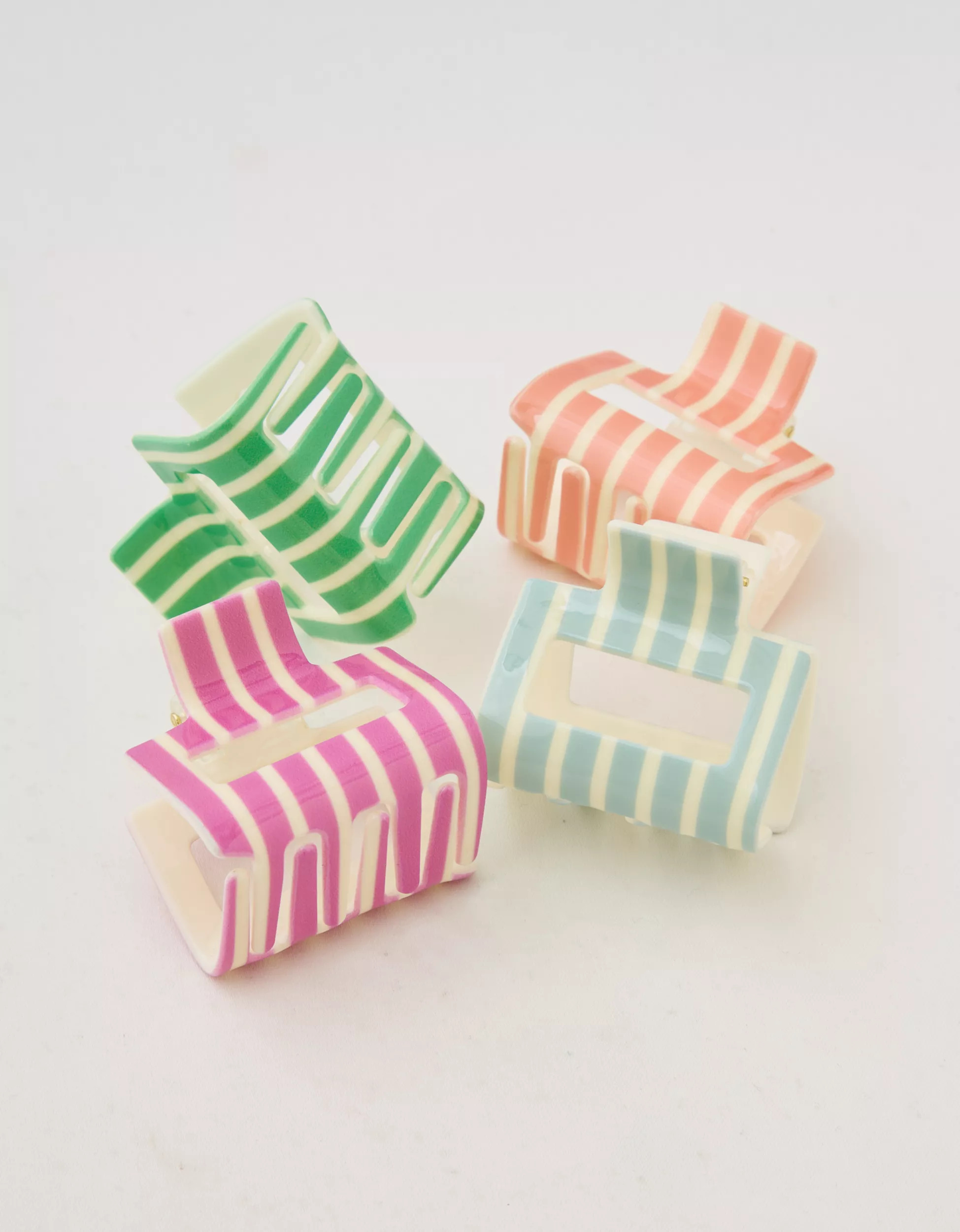 Aerie Square Hair Clip 4-Pack | Aerie
