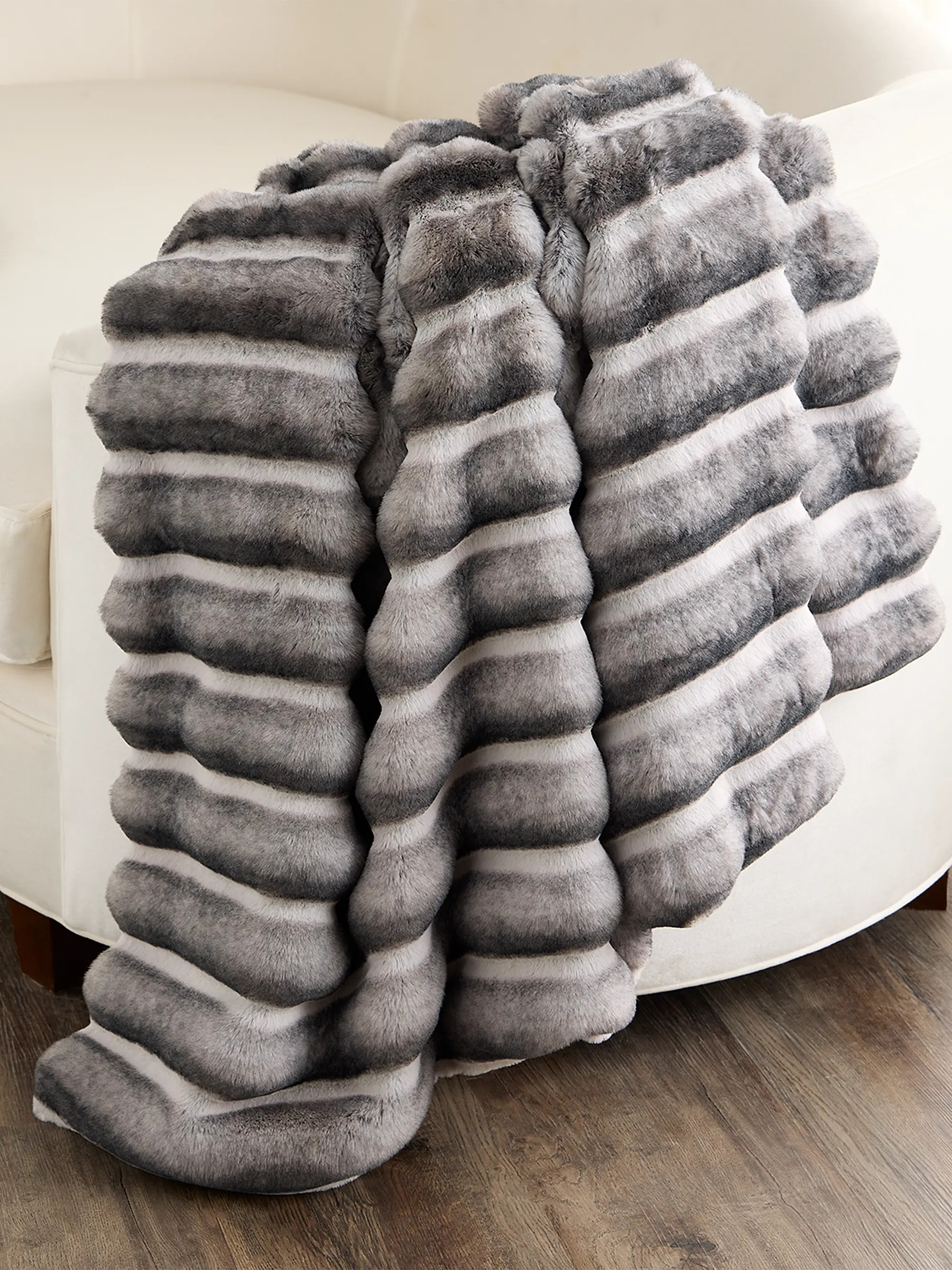 Fur-Free Faux Chinchilla Throw | Saks Fifth Avenue