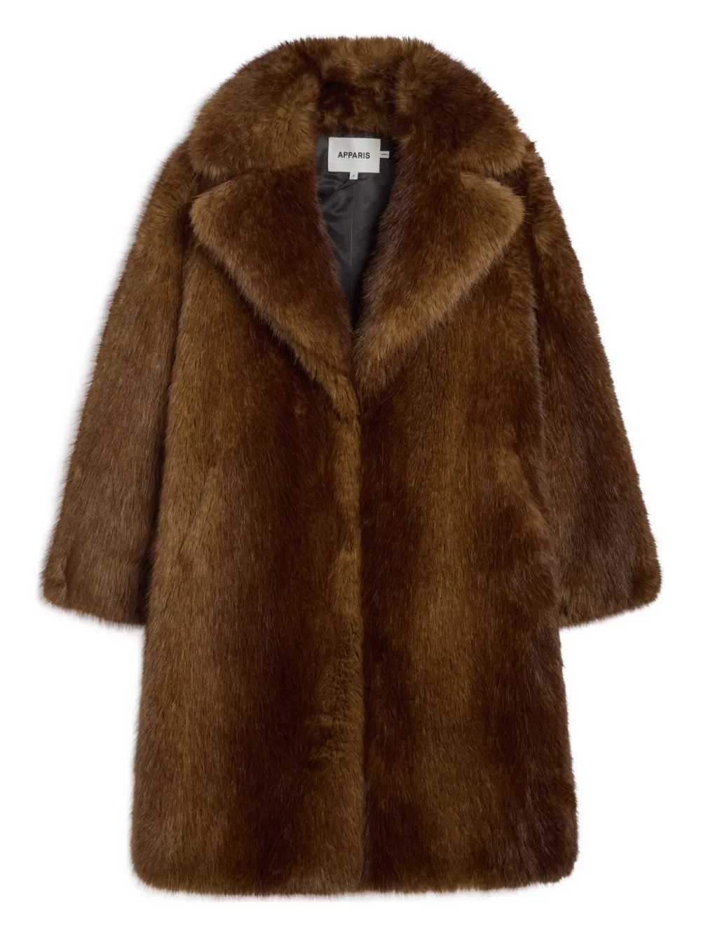 Apparis Steffi notch-lapel Coat | Brown | FARFETCH JP | Farfetch Global