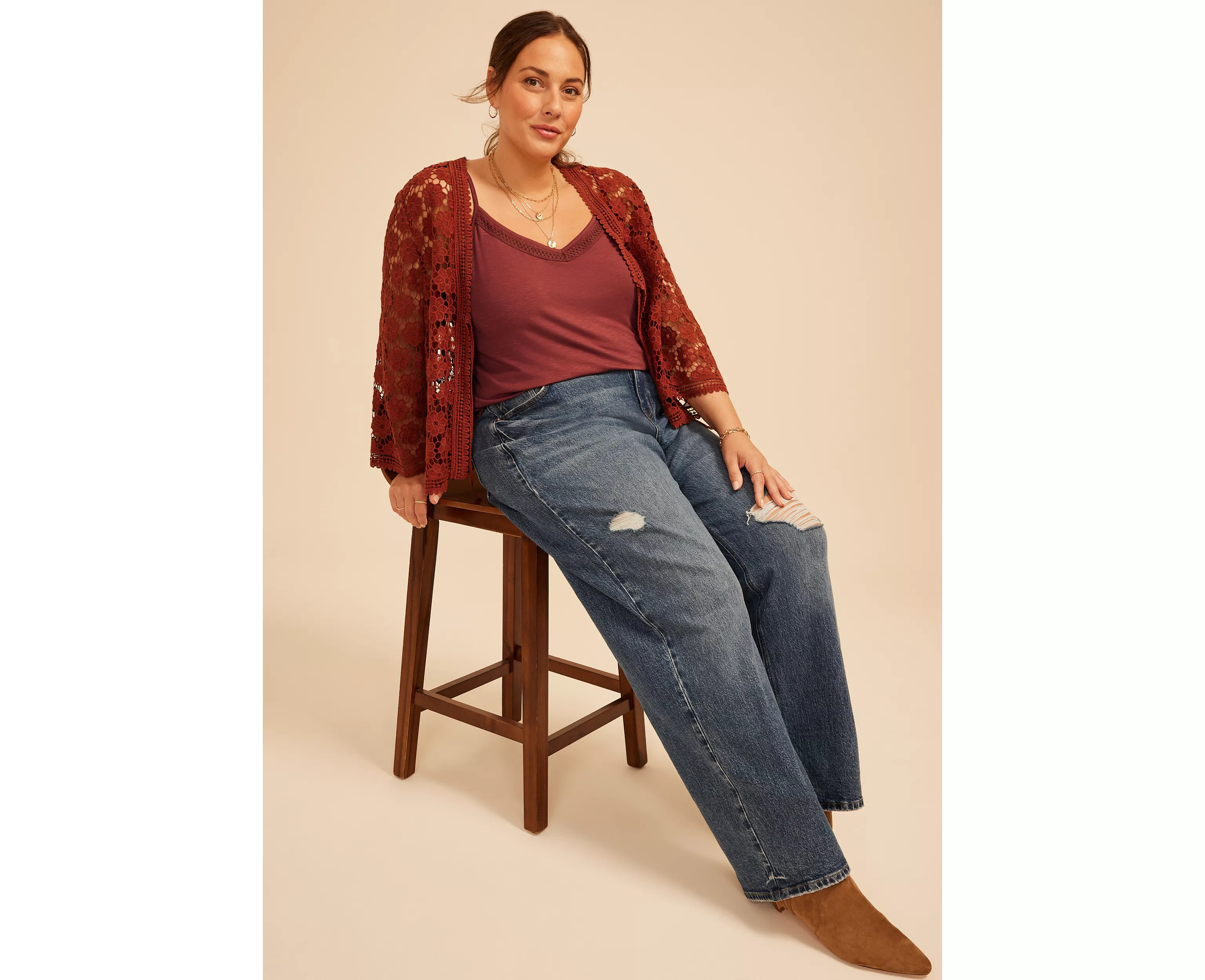 Plus Size Crochet Trim V Neck Cami Tank Top | maurices | Maurices
