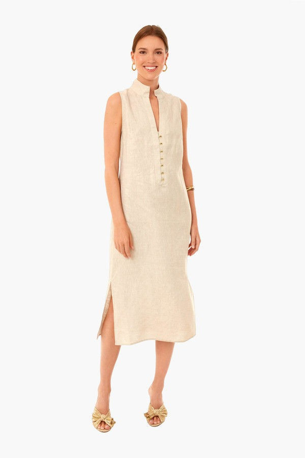 Gold Sleeveless Tunic Dress | Tuckernuck (US)