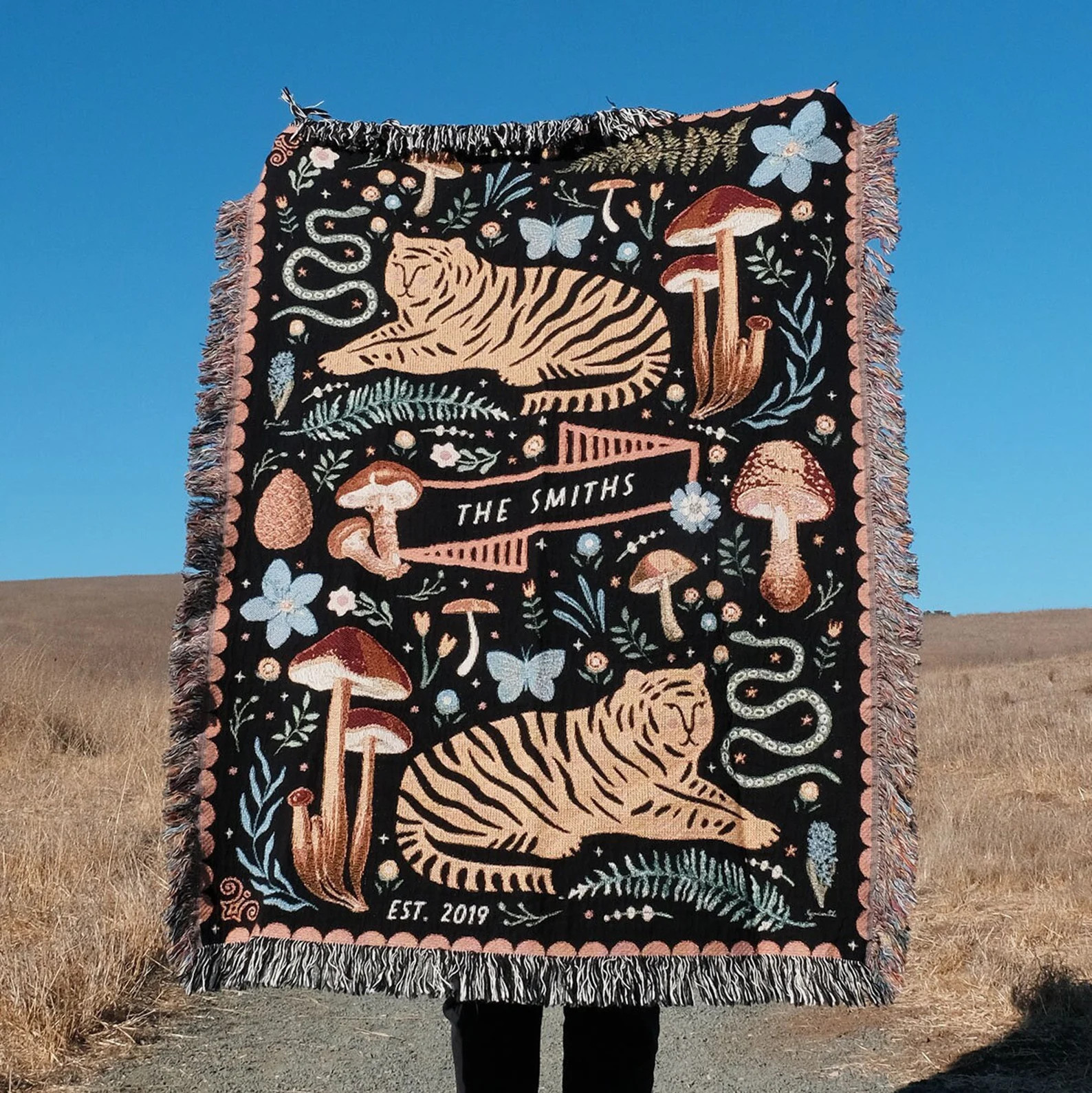 Magical Land Animal Cottagecore Personalized Couple Woven - Etsy | Etsy (US)