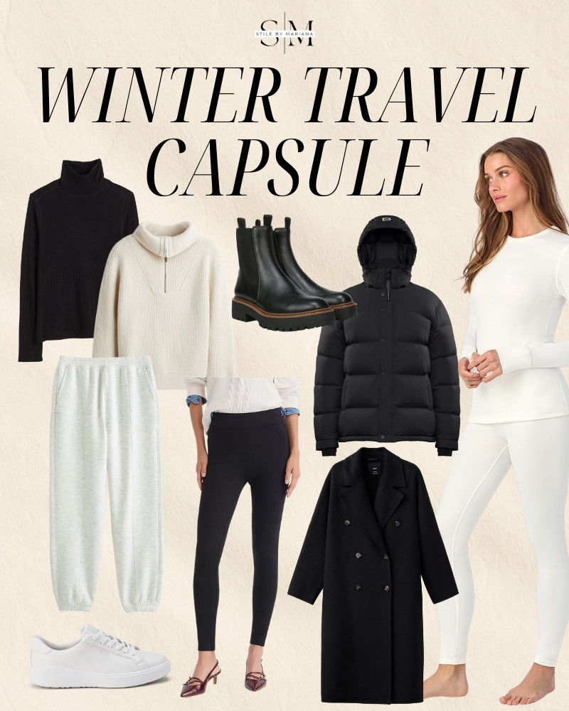 Winter travel Capsule

Easy mix-and-match outfits for travel days. These are my go-to winter essentials for staying warm, comfortable, and chic while traveling.  all pieces you can rewear on repeat. Perfect for busy moms who want effortless style on winter trips 🤍 

Sizing reference: I’m 5’6” wearing jeans size 27 and tops size Medium and sweaters size Small

#LTKHoliday #LTKFindsUnder100 #LTKTravel