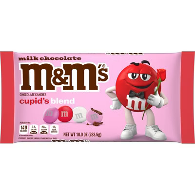 M&M's Valentine's Cupid's Mix Milk Chocolate Red, Pink, and White Candies - 10.0oz | Target