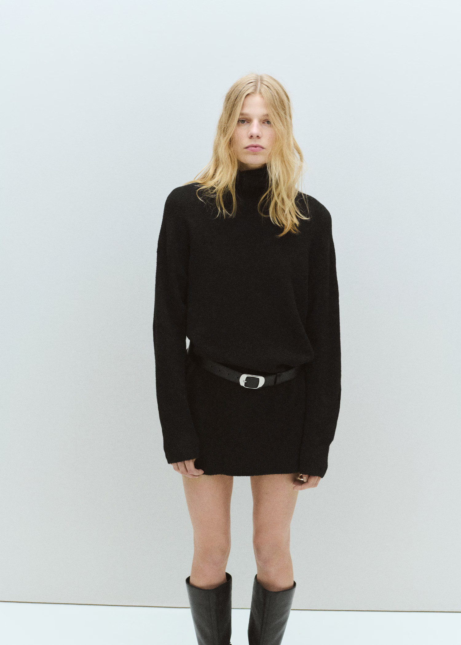 Knitted turtleneck dress - Women | MANGO USA | Mango (US/MX/AU)