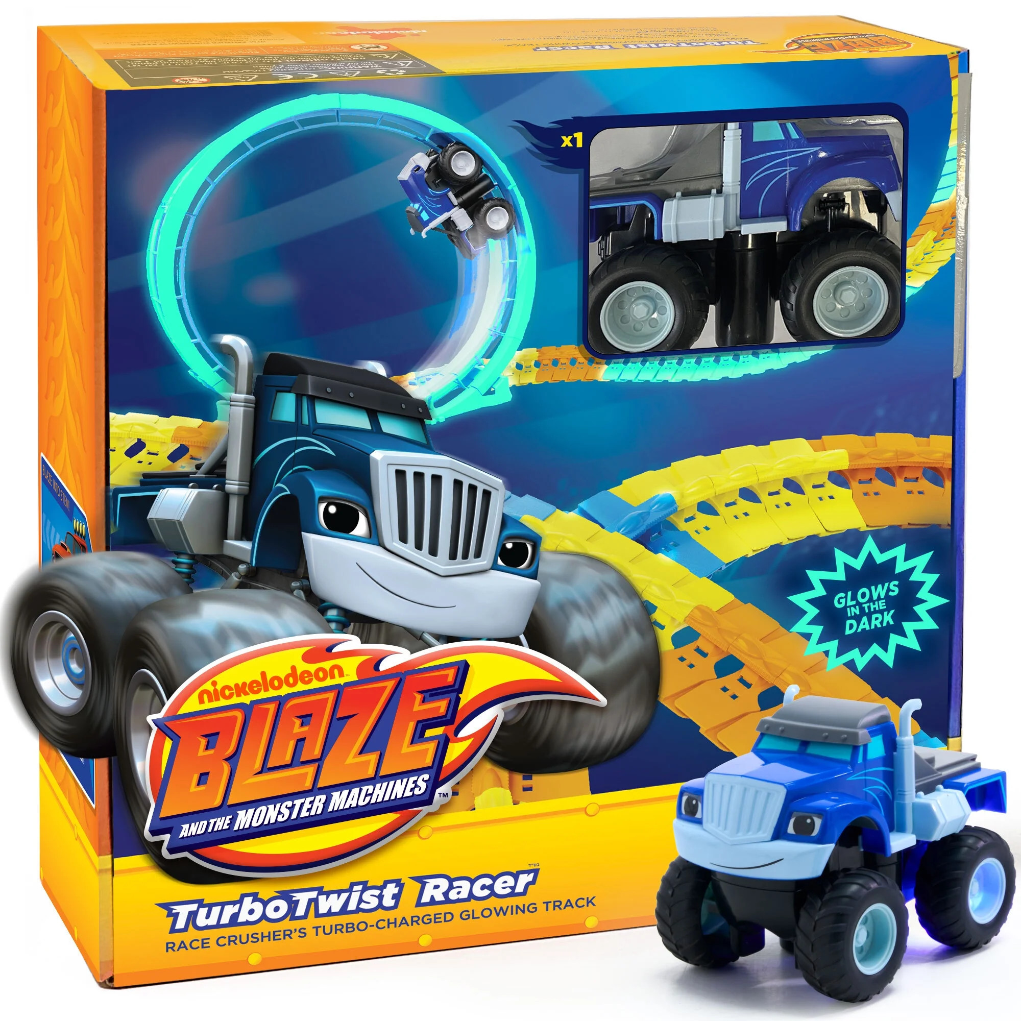 Nickelodeon Blaze and the Monster Machines STEM Race Track Glowing Toy - Monster Truck Gift for B... | Walmart (US)