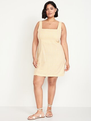 Linen-Blend Mini Dress | Old Navy (US)