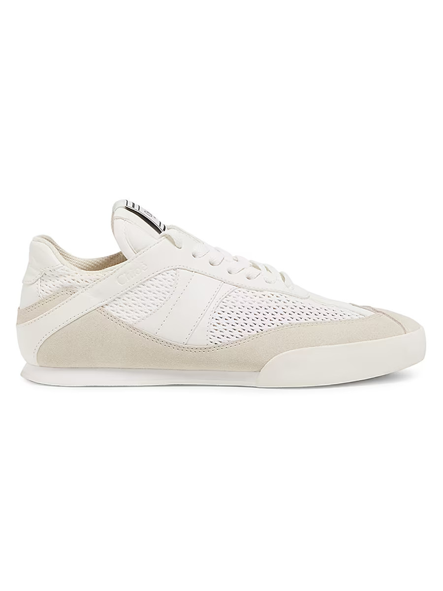 Women's Chloé Kick Low-Top Sneakers - Cream - Size 7 | Saks Fifth Avenue