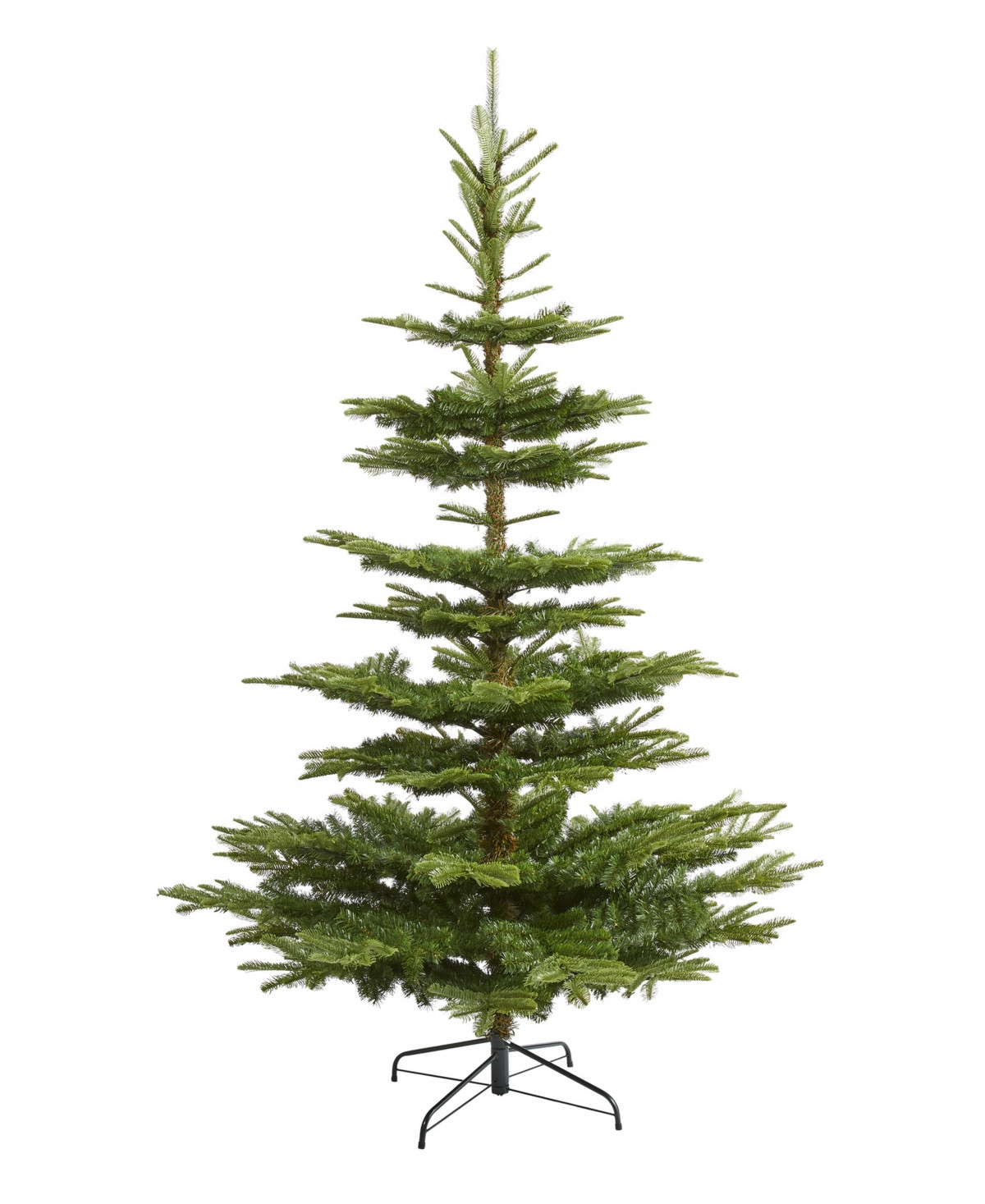 Layered Washington Spruce Artificial Christmas Tree with Bendable Branches, 90" - Green | Macy's