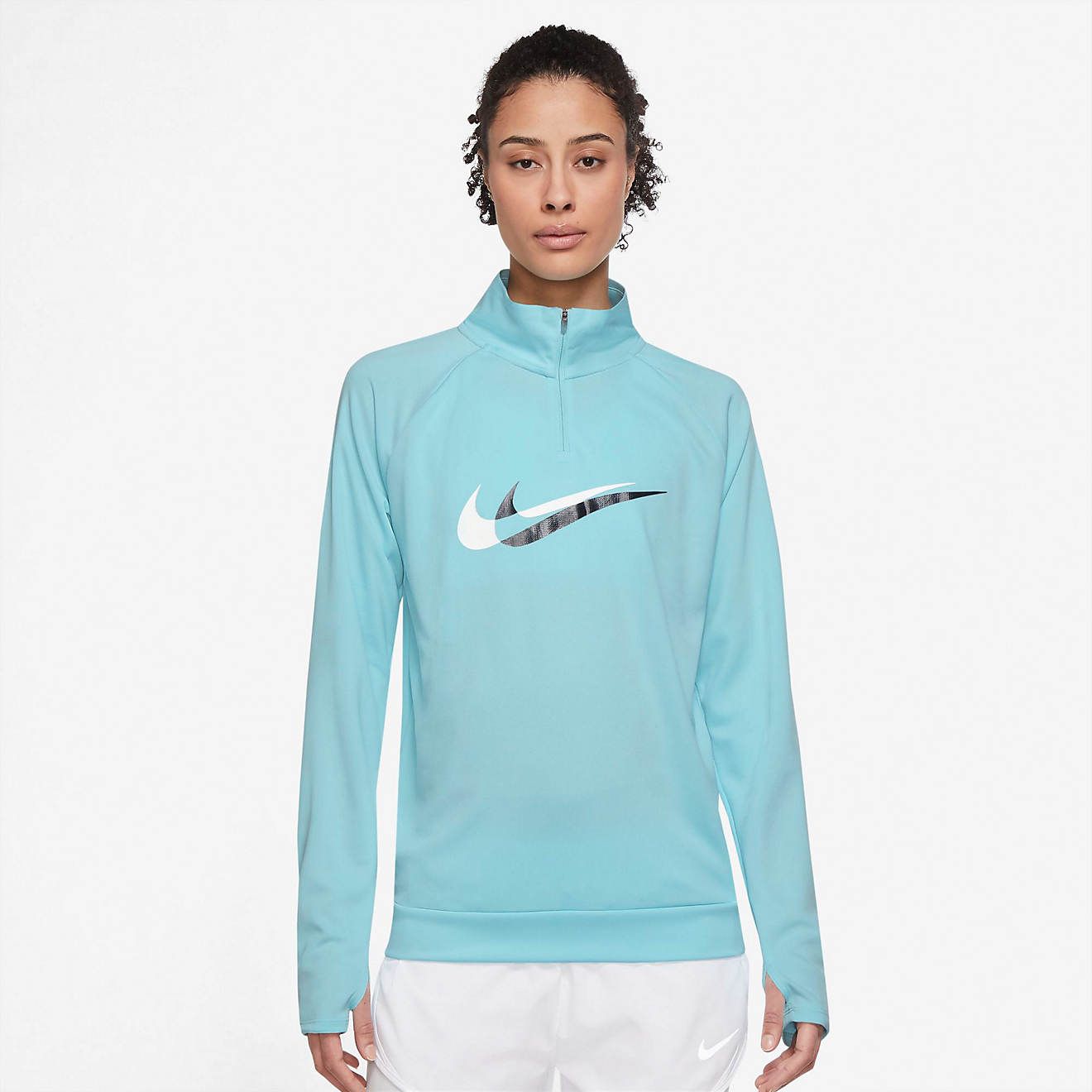 Nike Women's Dri-FIT SWSH Run HZ Long Sleeve Top | Academy | Academy Sports + Outdoors