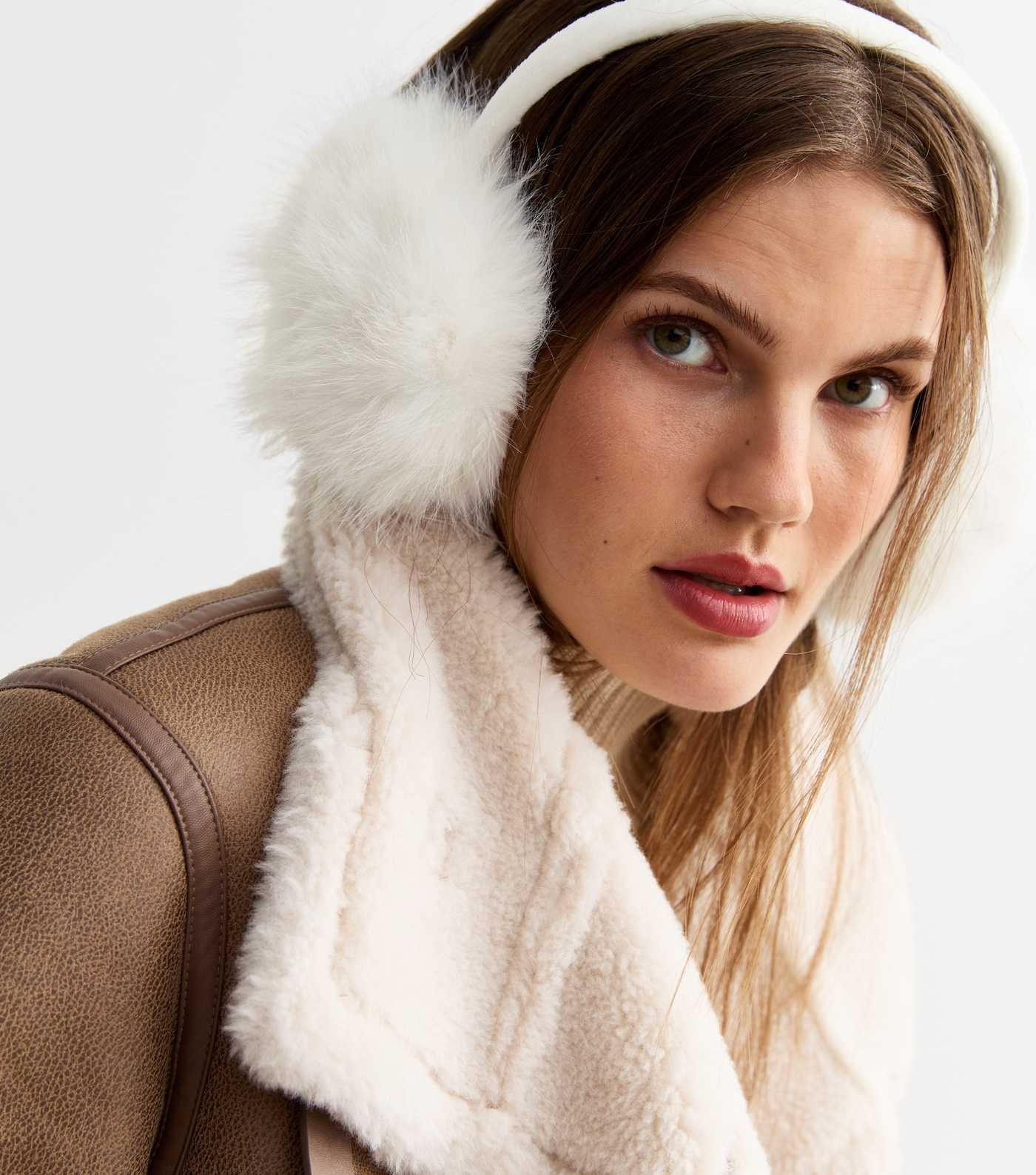White Faux Fur Earmuffs 
						
						Add to Saved Items
						Remove from Saved Items | New Look (UK)