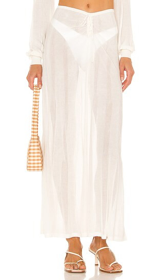 Bridget Skirt in Off White | Revolve Clothing (Global)