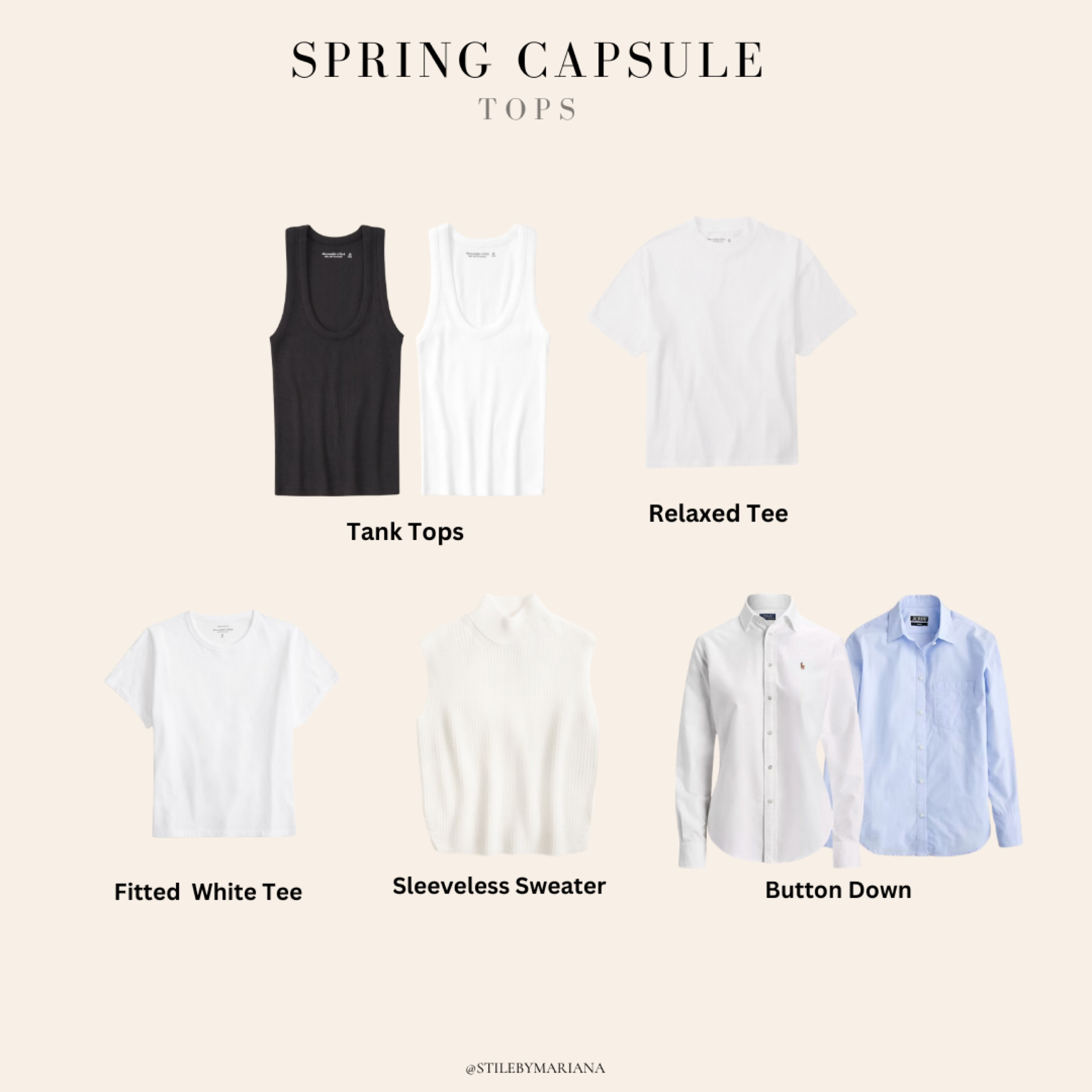 Spring Capsule 2024 Tops

#LTKstyletip #LTKfindsunder100 #LTKSeasonal