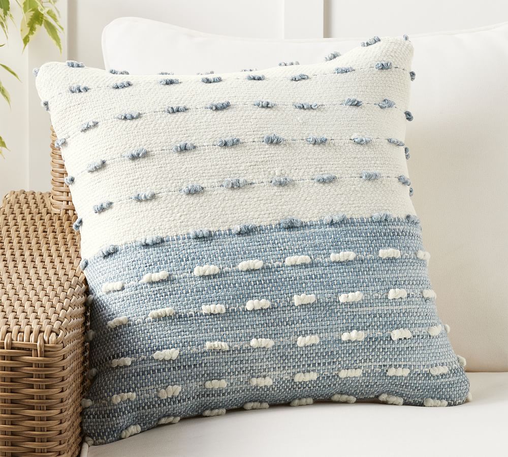 Amarissa Textured Indoor/Outdoor Pillow | Pottery Barn (US)