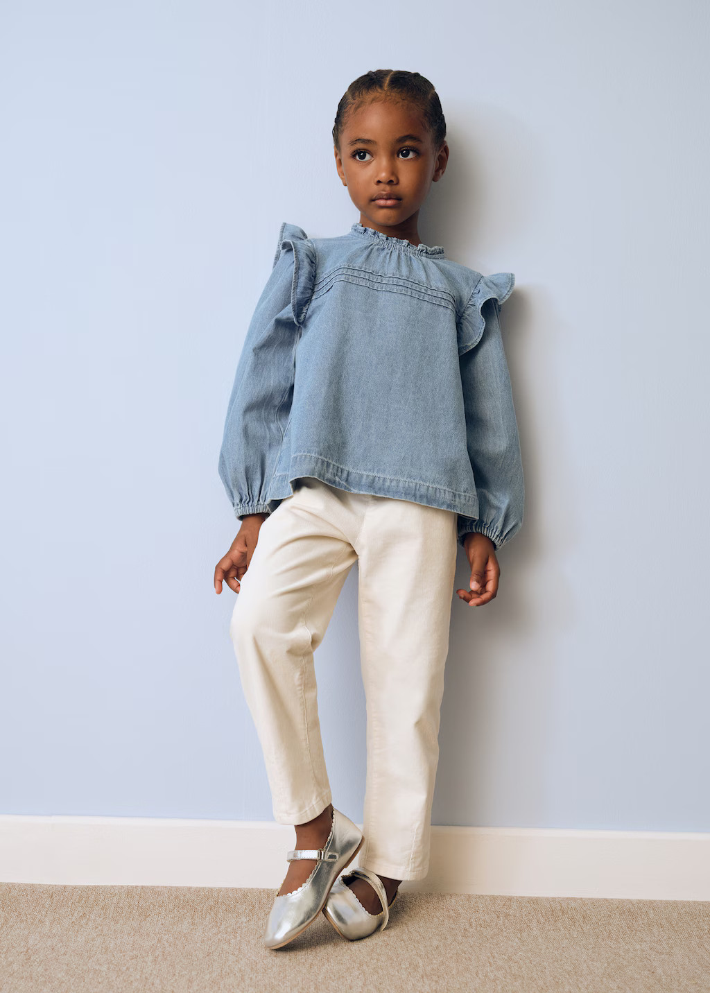 Corduroy paper bag pants - Kids | MANGO USA | MANGO (US)