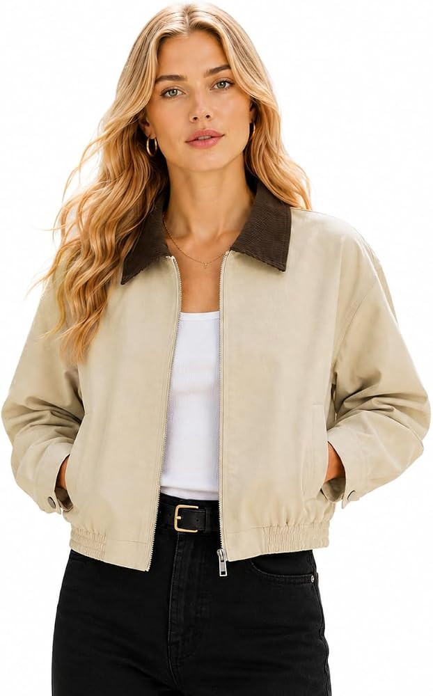 Orolay Women's Waterproof Casual Utility Cropped Barn Jacket | Amazon (US)