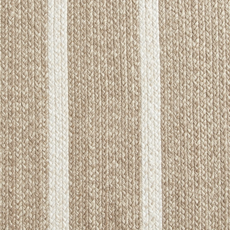 BH&G, Natural and Ivory Stripe 7' x 10' Outdoor Rug by Dave & Jenny Marrs | Walmart (US)