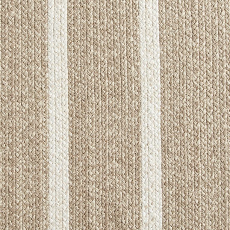 BH&G, Natural and Ivory Stripe 7' x 10' Outdoor Rug by Dave & Jenny Marrs | Walmart (US)