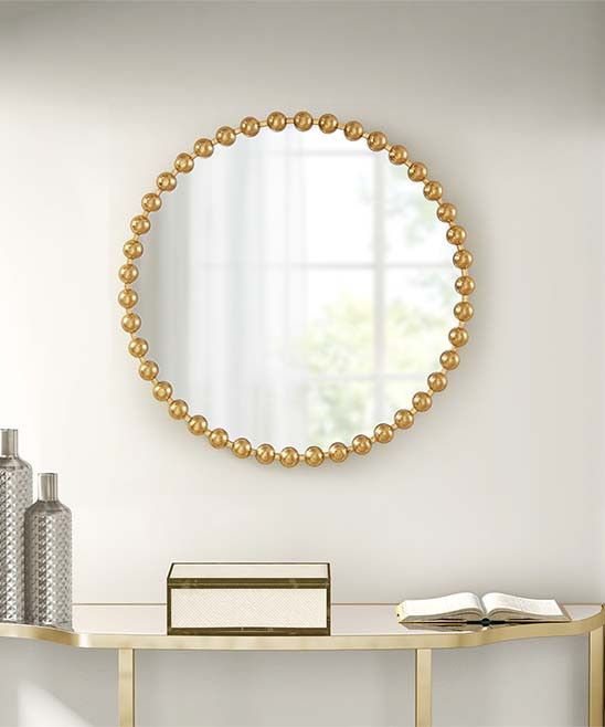 Main Street Wall Mirrors Gold - Gold Round Wall Mirror | Zulily