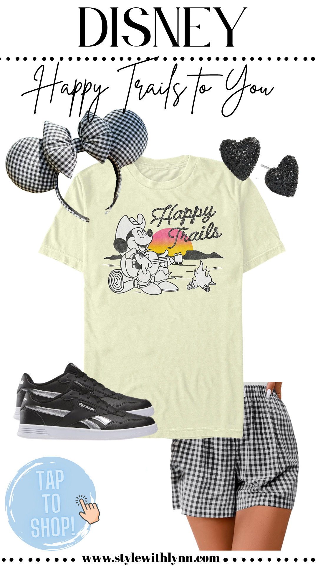 Yeehaw, Disney style lovers! Ready to hit the trail in the cutest campfire - inspired Mickey Mouse outfit? This “Happy Trails” Cowboy Mickey Tee pairs perfectly with gingham Mickey ears and matching shorts for the ultimate western park look. I styled it with black druzy heart earrings for a little sparkle and comfy Reebok sneakers - perfect for exploring Disney parks all day long! 

Shop this magical, comfy, and adventure-ready outfit now and bring some cowboy charm to your next Disney trip! 


#DisneyOutfitInspo #DisneyCowboyStyle #MickeyMouseFashion #DisneyParkStyle #WesternDisneyOutfit #LTKStyle #LTKDisney #LTKOutfits #ShopDisneyLooks

Disney Vacation | Vacation Outfit | Summer Vacation









 

 #LTKStyleTip #LTKTravel