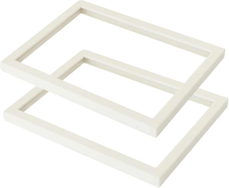 Coward 2Pcs Beige Velvet Glass Lid for the Trays Can Use if Needed | Amazon (US)