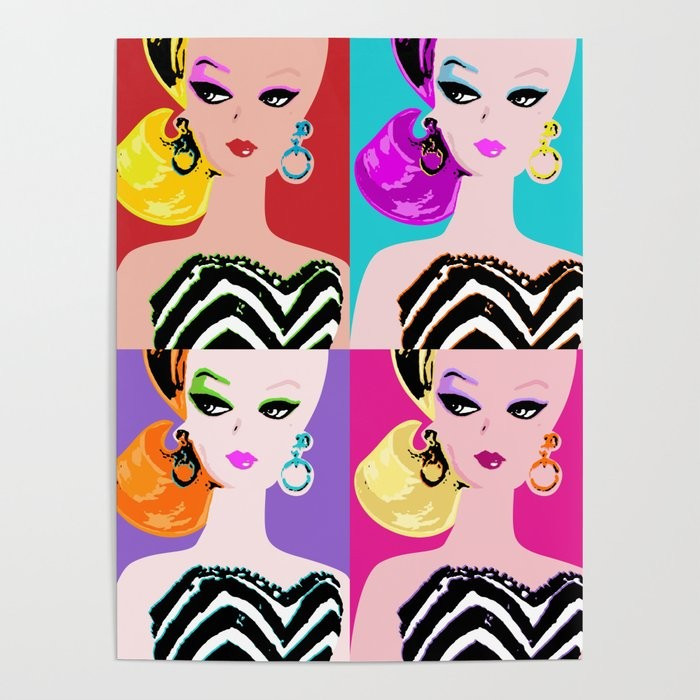 Pop Art Barbie Poster | Society6